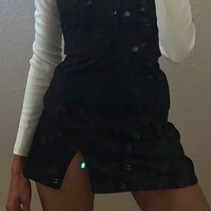 Princess Polly simple black strap dress🖤🐼🦇